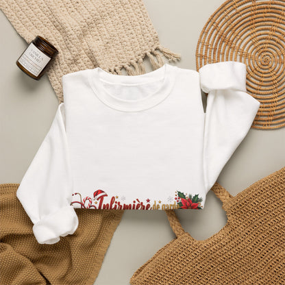 Holiday Nurse Crewneck Sweatshirt — 'Infirmière en Fêtes' Christmas Nursing Gift