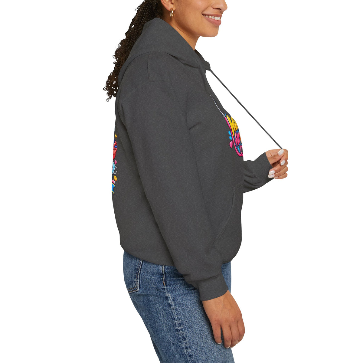 Nurse for Life Hoodie — Cute Colorful Nurse Story Graphic Pullover