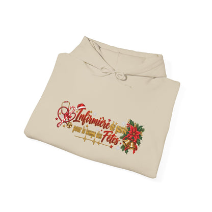 Holiday Poinsettia Hoodie — "Infinite Joy of the Season" Festive Christmas Sweatshirt