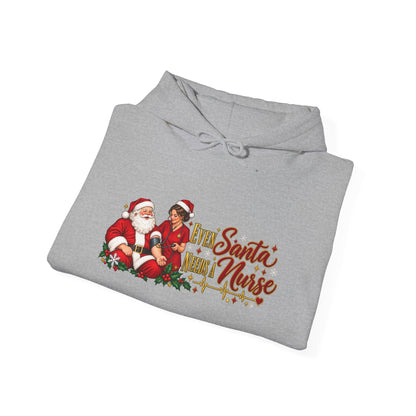 Santa Nurse Hoodie — Cute Christmas Nurse Sweatshirt
