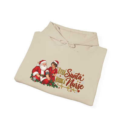 Santa Nurse Hoodie — Cute Christmas Nurse Sweatshirt