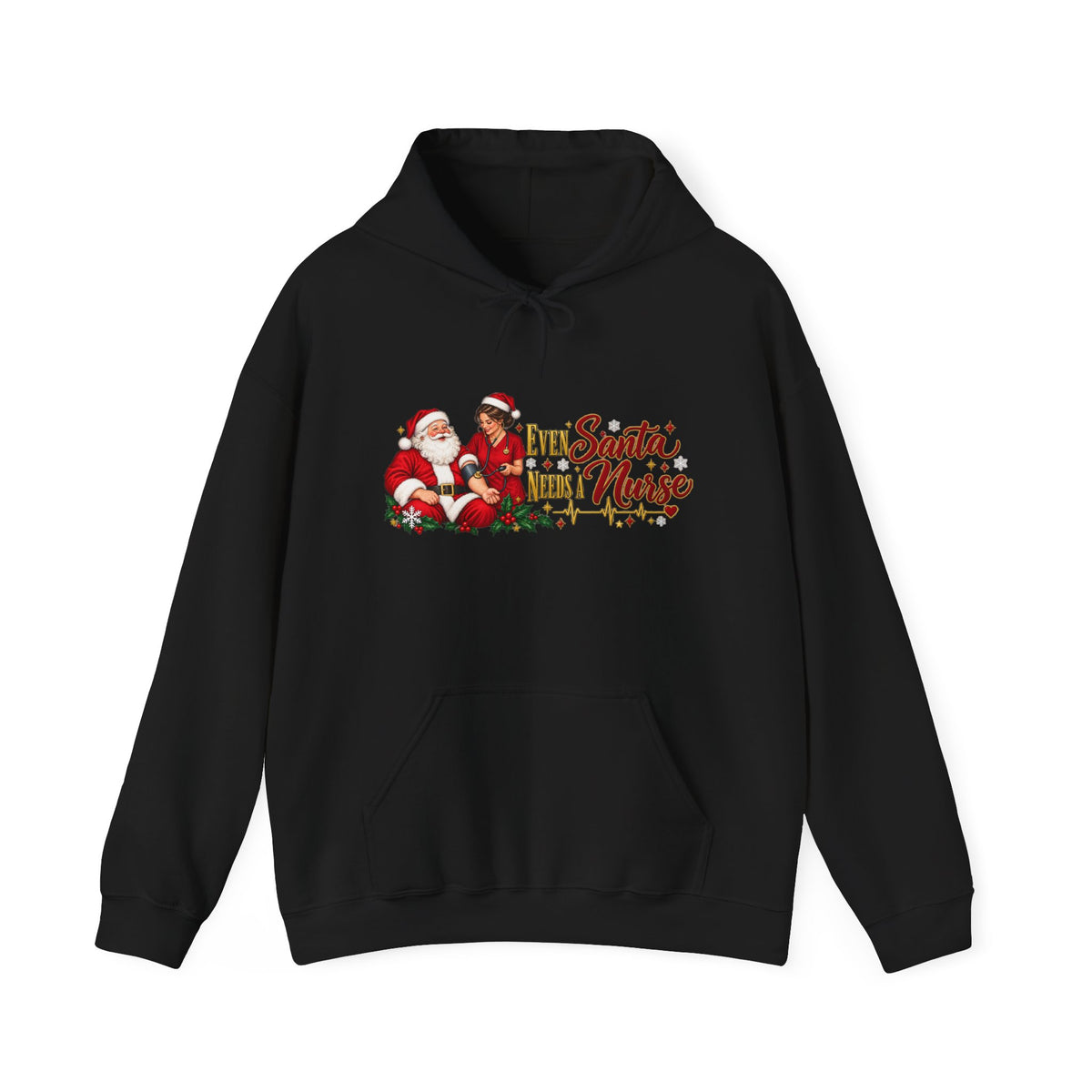 Santa Nurse Hoodie — Cute Christmas Nurse Sweatshirt