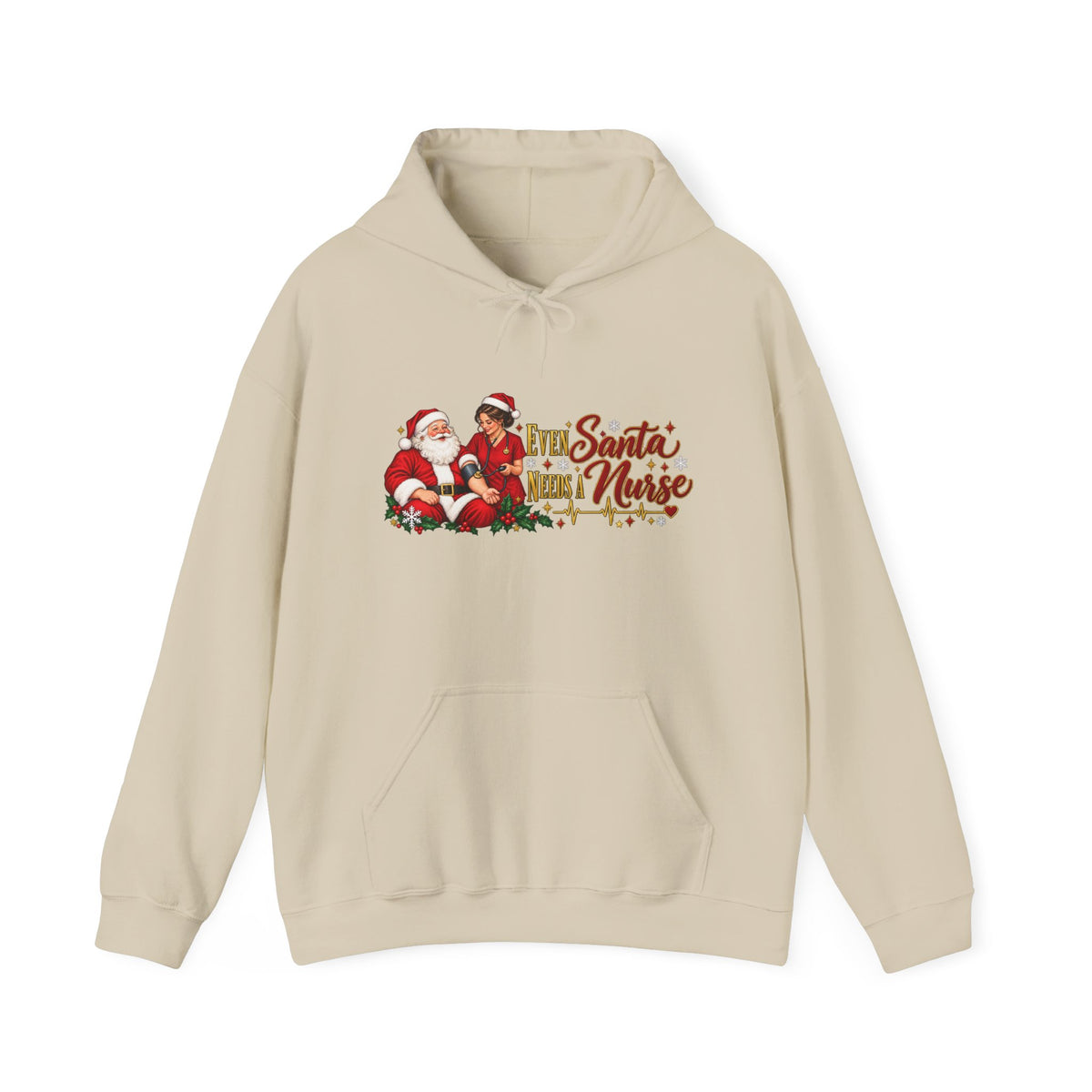 Santa Nurse Hoodie — Cute Christmas Nurse Sweatshirt
