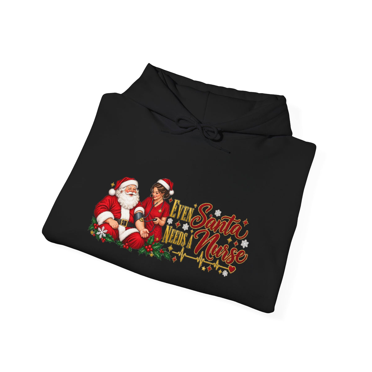 Santa Nurse Hoodie — Cute Christmas Nurse Sweatshirt