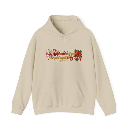 Holiday Poinsettia Hoodie — "Infinite Joy of the Season" Festive Christmas Sweatshirt