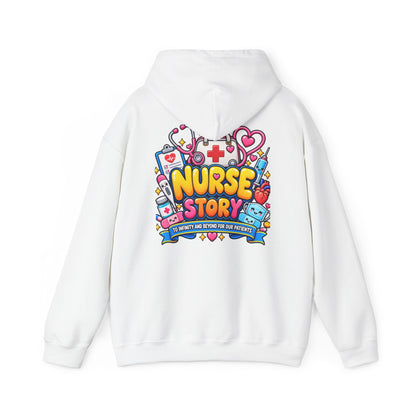 Nurse for Life Hoodie — Cute Colorful Nurse Story Graphic Pullover