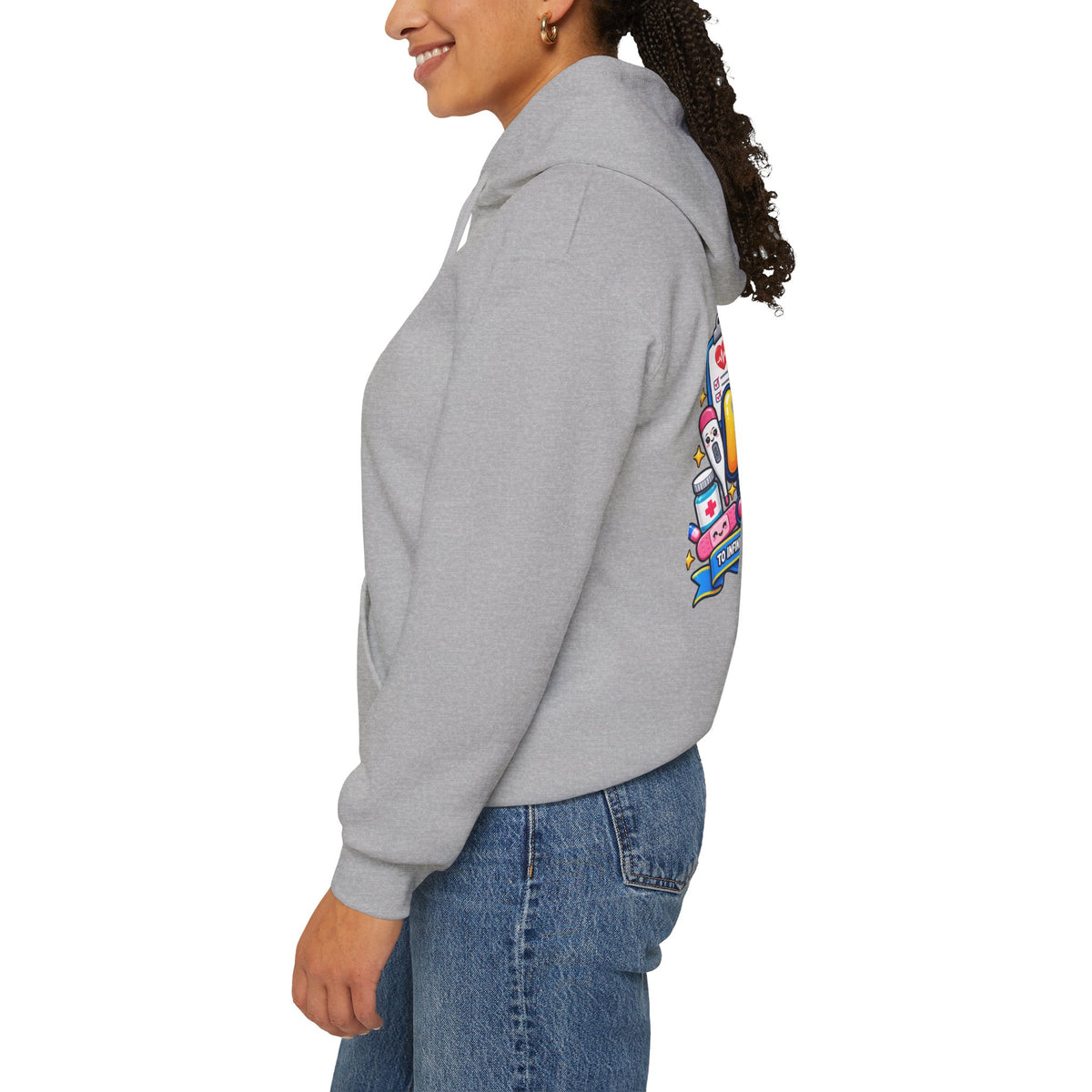 Nurse for Life Hoodie — Cute Colorful Nurse Story Graphic Pullover