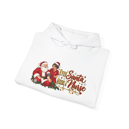 Santa Nurse Hoodie — Cute Christmas Nurse Sweatshirt