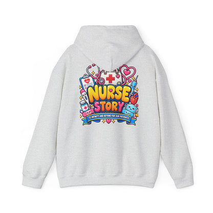Nurse for Life Hoodie — Cute Colorful Nurse Story Graphic Pullover