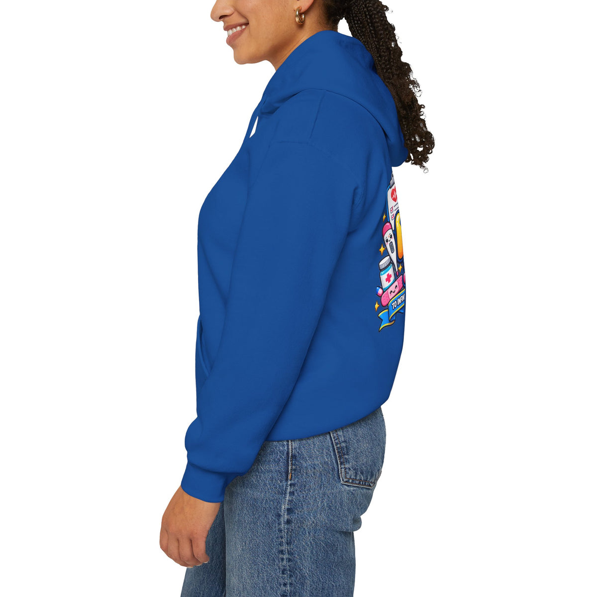Nurse for Life Hoodie — Cute Colorful Nurse Story Graphic Pullover