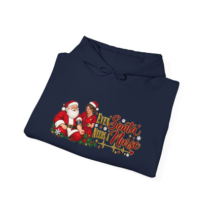 Santa Nurse Hoodie — Cute Christmas Nurse Sweatshirt
