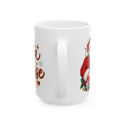 Nurse Christmas Mug - "Even Santa Needs a Nurse" Holiday Ceramic Coffee Cup (11oz, 15oz)