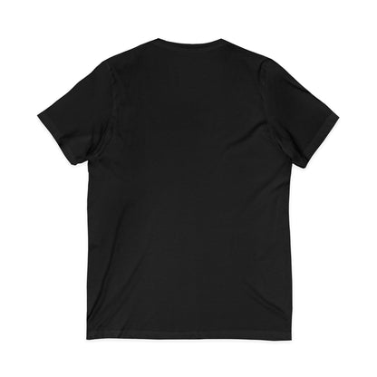 Halloween Sister Graphic V-Neck Tee — Cute Spooky Sisters Pumpkin Bat Design