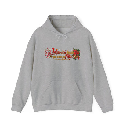 Holiday Poinsettia Hoodie — "Infinite Joy of the Season" Festive Christmas Sweatshirt