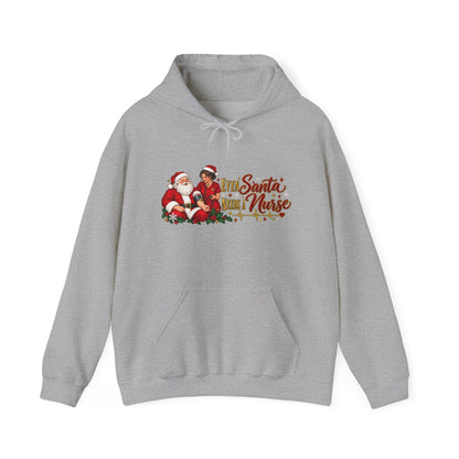 Santa Nurse Hoodie — Cute Christmas Nurse Sweatshirt
