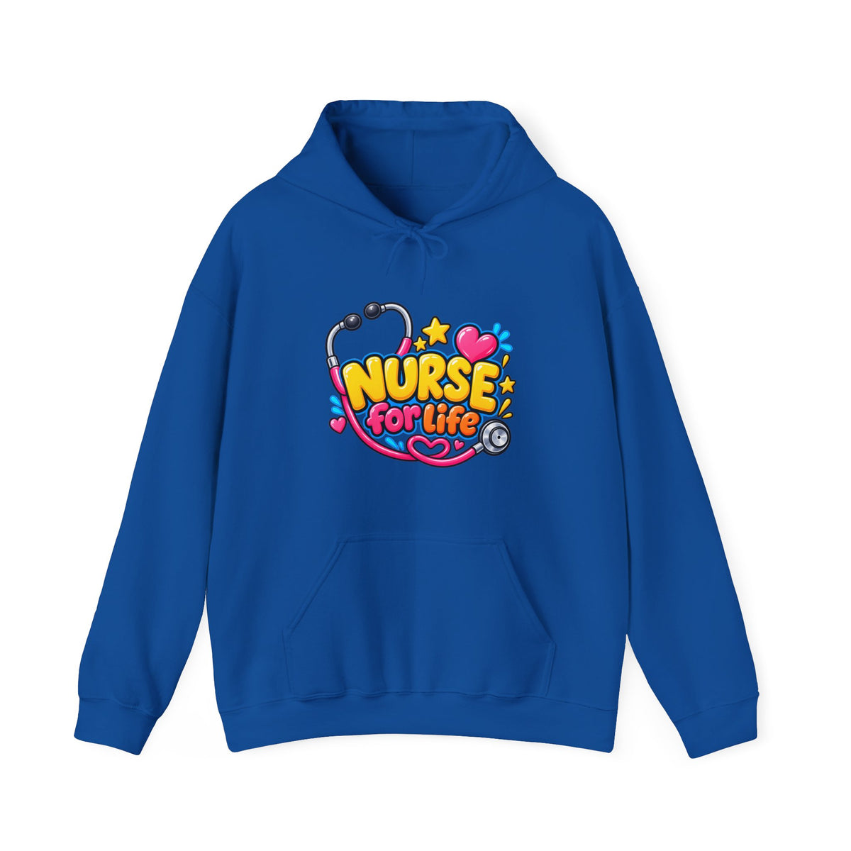 Nurse for Life Hoodie — Cute Colorful Nurse Story Graphic Pullover