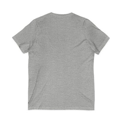 Halloween Sister Graphic V-Neck Tee — Cute Spooky Sisters Pumpkin Bat Design