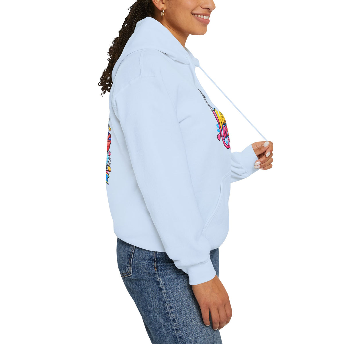 Nurse for Life Hoodie — Cute Colorful Nurse Story Graphic Pullover