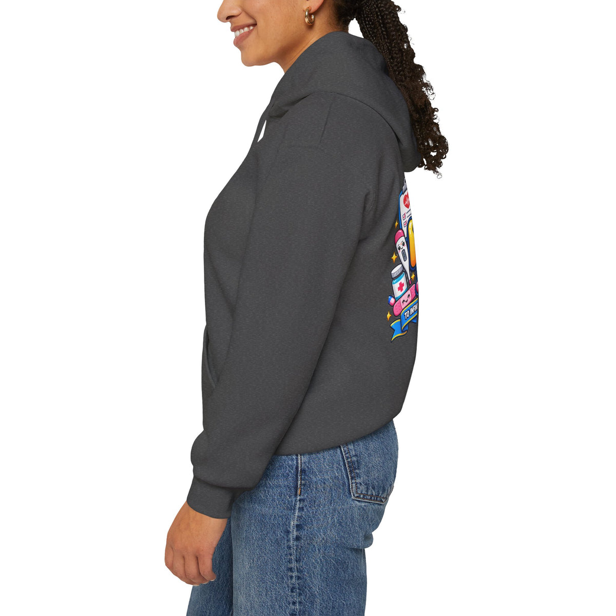 Nurse for Life Hoodie — Cute Colorful Nurse Story Graphic Pullover