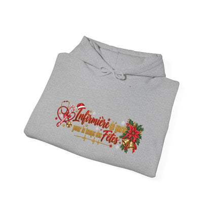 Holiday Poinsettia Hoodie — "Infinite Joy of the Season" Festive Christmas Sweatshirt