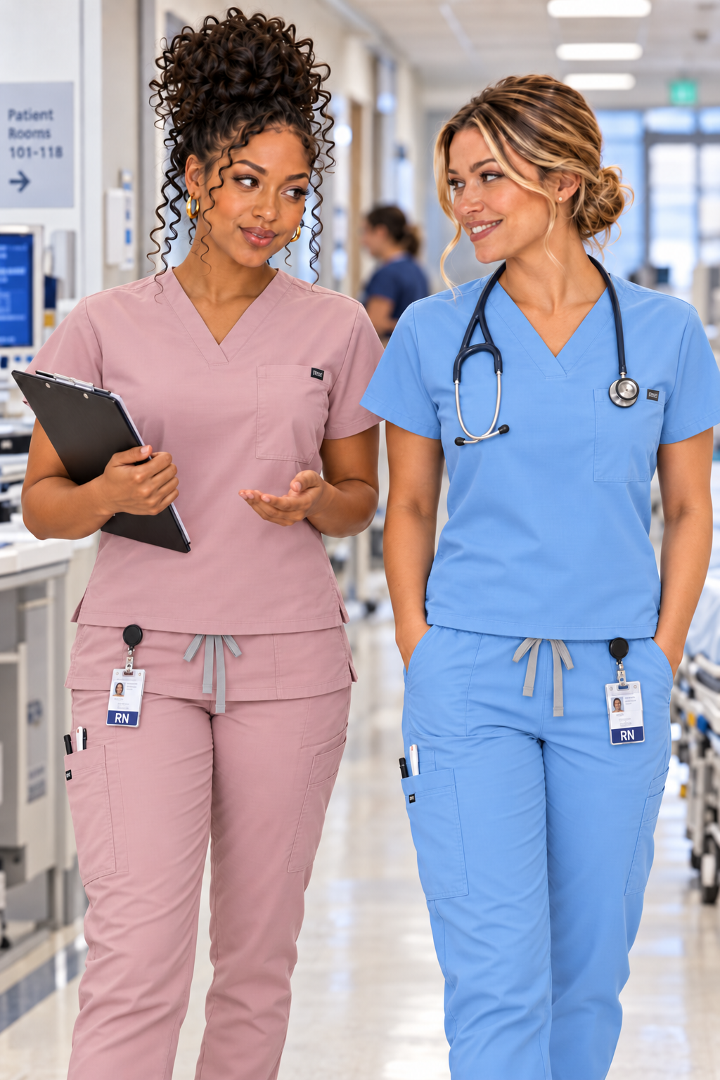 Medical Uniforms for Summer Nurse Women Fashion Uniforms Cool Fabric Short Sleeve Medical Scrubs Clothes Nursing Elastic Pants