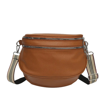 Sac banane chic pour femme - Sac banane chic en cuir synthétique - Cadeau idéal