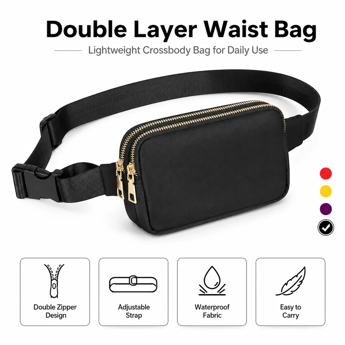 Mini sac banane pour femme, sac banane tendance pour homme et femme