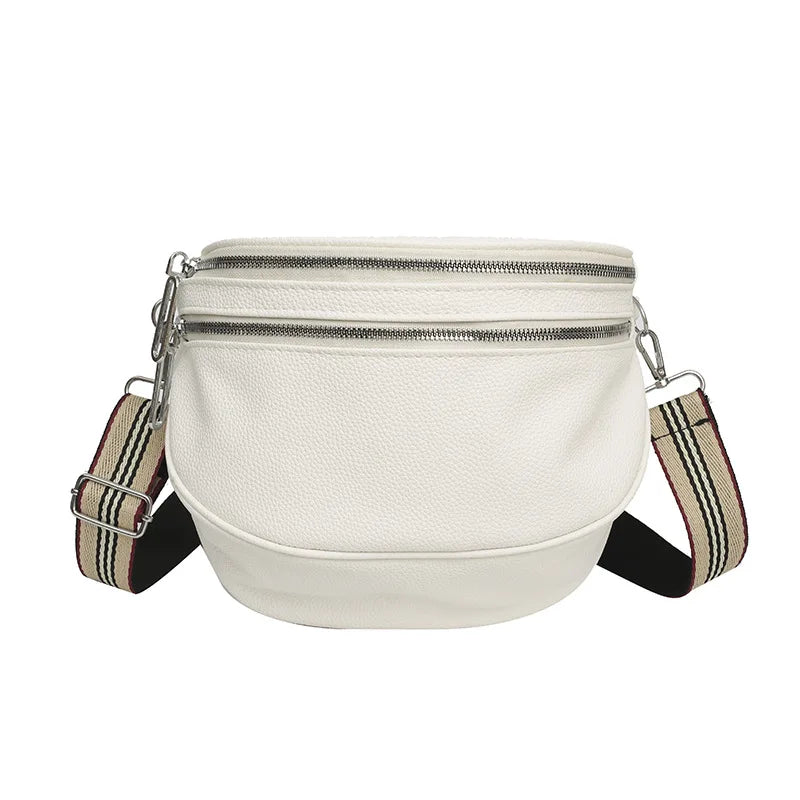Sac banane chic pour femme - Sac banane chic en cuir synthétique - Cadeau idéal