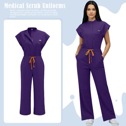 Dentist Clinical Overalls Surgical Uniforms Woman Hospital Nursing Jumpsuit Medical Nurse Clothes Beauty Salon Spa Workwear New