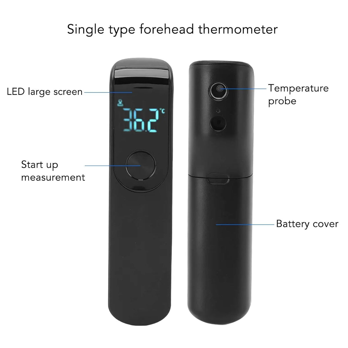 Set of thermometer electronic forehead adult children & oximeter SpO2 finger Finger Pulse Oximeter