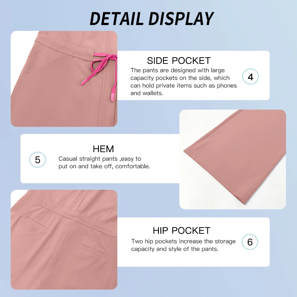 Dentist Clinical Overalls Surgical Uniforms Woman Hospital Nursing Jumpsuit Medical Nurse Clothes Beauty Salon Spa Workwear New