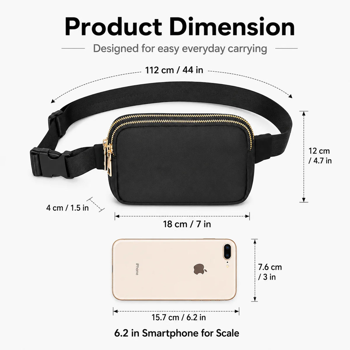 Mini sac banane pour femme, sac banane tendance pour homme et femme