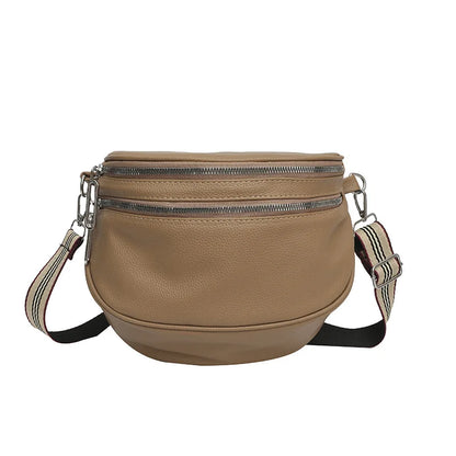 Sac banane chic pour femme - Sac banane chic en cuir synthétique - Cadeau idéal