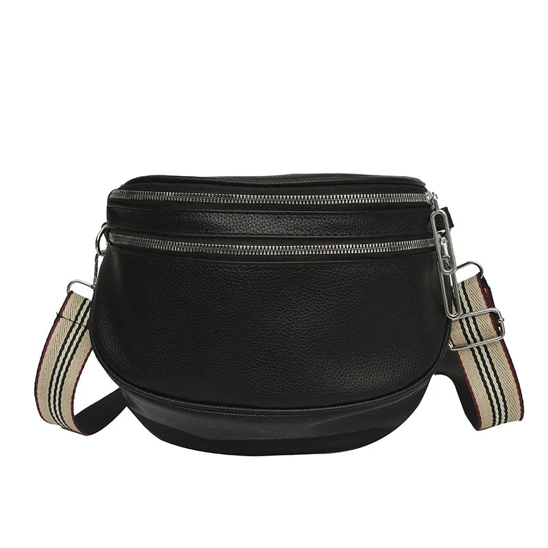Sac banane chic pour femme - Sac banane chic en cuir synthétique - Cadeau idéal